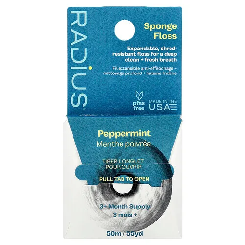 RADIUS, Hilo de esponja, Menta, 50 m (55 yardas)