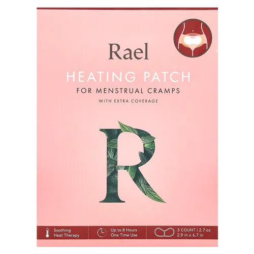 Rael, Parche de calor para calambres menstruales, 3 unidades
