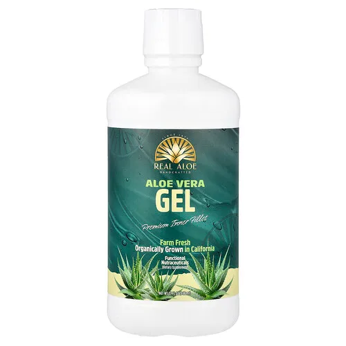 Real Aloe, Gel de aloe vera, 946 ml (32 oz. líq.)