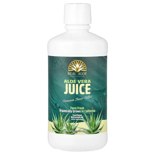 Real Aloe, Zumo de aloe vera, 946 ml (32 oz. líq.)