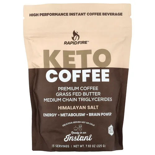 RAPIDFIRE, Café cetogénico, 225 g (7,93 oz)