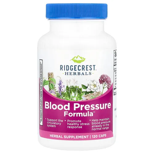 RidgeCrest Herbals, Blood Pressure Formula™, 120 cápsulas
