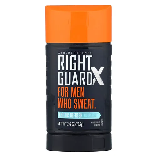 Right Guard, Xtreme Defense, Antitranspirante y desodorante, Refrescante ártico, 73,7 g (2,6 oz)