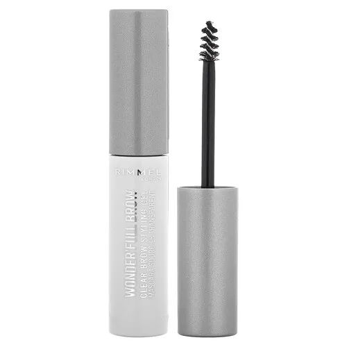 Rimmel London, Wonder'Full, Máscara en gel para peinar cejas transparentes, 004 Clear, 4,5 ml (0,15 oz. líq.)