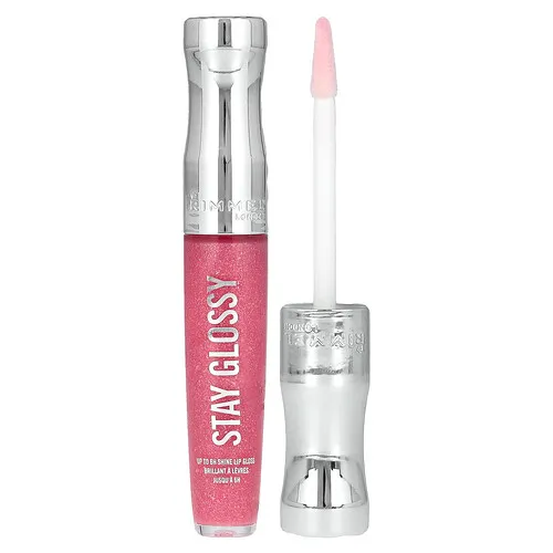 Rimmel London, Brillo labial Stay Glossy, 140 Flower Power, 5,5 ml (0,18 oz. líq.)