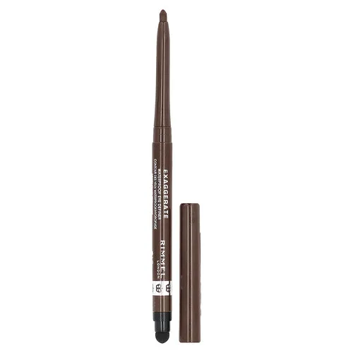 Rimmel London, Exaggerate, Perfilador de ojos a prueba de agua, 212 Castaño intenso, 0,28 g (0,009 oz)