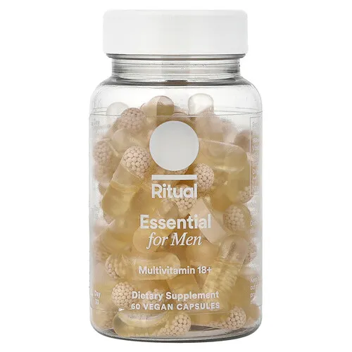Ritual, Essential For Men, Suplemento multivitamínico para mayores de 18 años, Menta, 60 cápsulas veganas