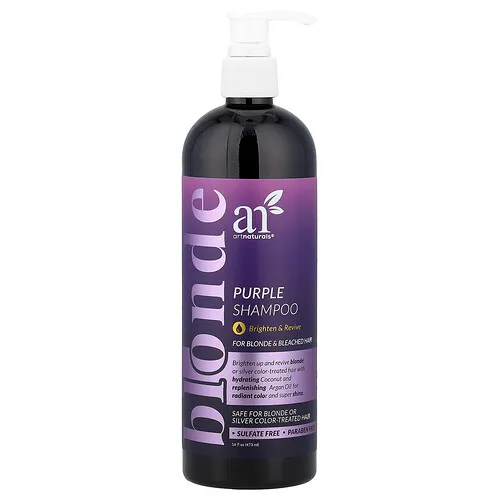 artnaturals, Champú morado, Para cabellos rubios y decolorados, 473 ml (16 oz. Líq.)