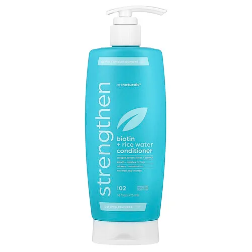 artnaturals, Acondicionador fortalecedor con biotina y agua de arroz, Para hombres y mujeres, Paso 02, 473 ml (16 oz. líq.)