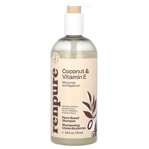 Renpure, Champú con coco y vitamina E, 710 ml (24 oz. líq.)