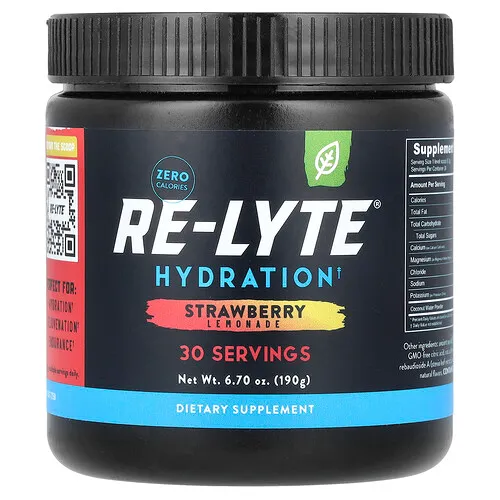 Redmond, Re-Lyte®, Hidratación, Limonada de fresa, 190 g (6,7 oz)