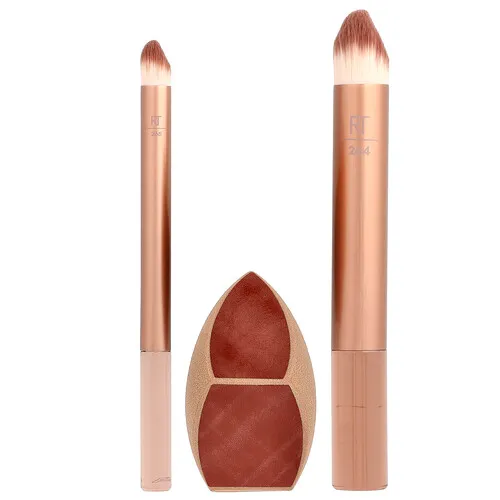 Real Techniques, Makeupsaver, Trío de esponjas y brochas, Set de 3 piezas