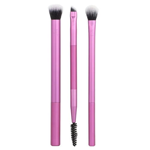 Real Techniques, Set de sombras para ojos y brochas para difuminar, 3 piezas