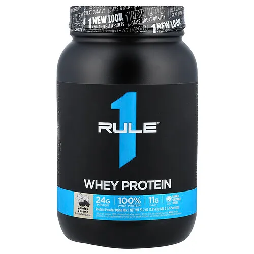 Rule One Proteins, Proteína de suero de leche, Galletas y crema, 884 g (1,95 lb)