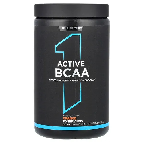 Rule One Proteins, BCAA activos, Naranja, 375 g (13,23 oz)