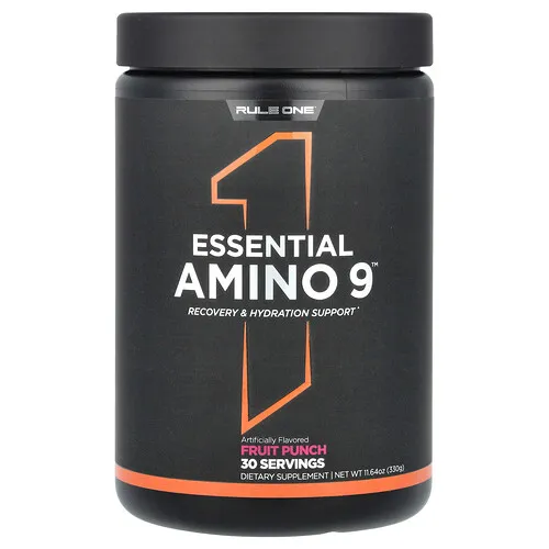 Rule One Proteins, Aminoácidos esenciales 9, Ponche de frutas, 330 g (11,64 oz)