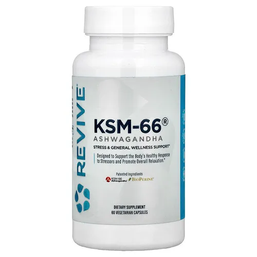 Revive, Ashwagandha KSM-66®, 60 cápsulas vegetales