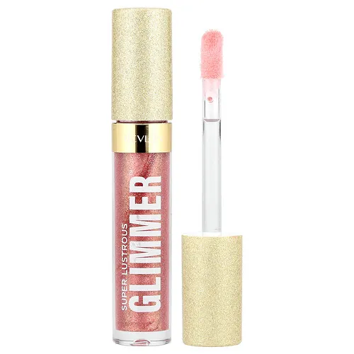 Revlon, Brillo de labios Super Lustrous Glimmer™, 005 Almendra glaseada, 3,8 ml (0,13 oz. líq.)