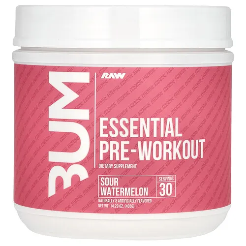 Raw Nutrition, Bum, Preentrenamiento esencial, Sandía ácida, 405 g (14,29 oz)