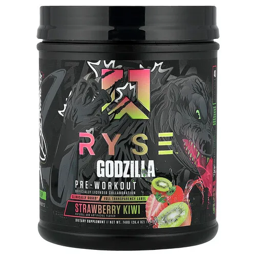 RYSE, Preentrenamiento, Godzilla, Fresa y kiwi, 748 g (1,6 lb)
