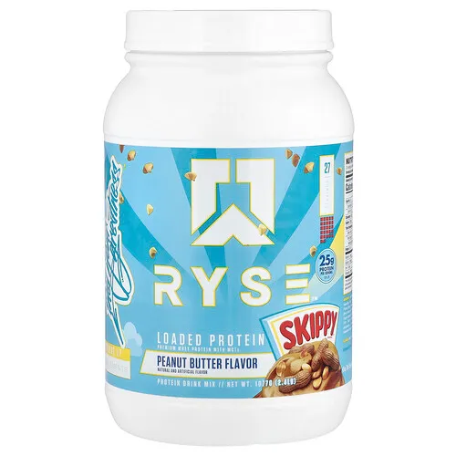 RYSE, Proteína recargada, Mantequilla de maní Skippy®, 1077 g (2,4 lb)