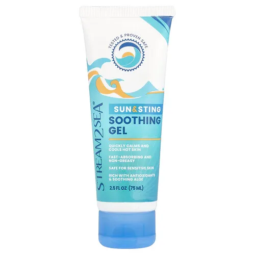 Stream2Sea, Gel calmante para el sol y el escozor, 75 ml (2,5 oz. líq.)