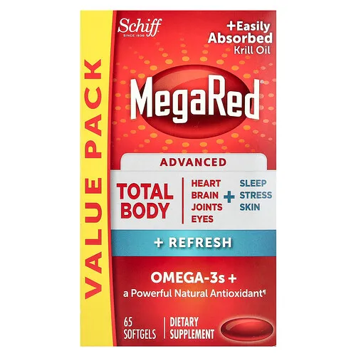 Schiff, MegaRed®, Refrescante avanzado para todo el cuerpo, 65 cápsulas blandas