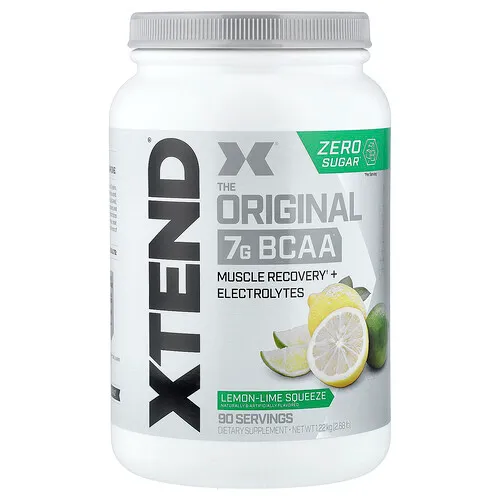 XTEND, 7 G de BCAA, Exprimido de lima-limón, 1,22 kg (2,68 lb)
