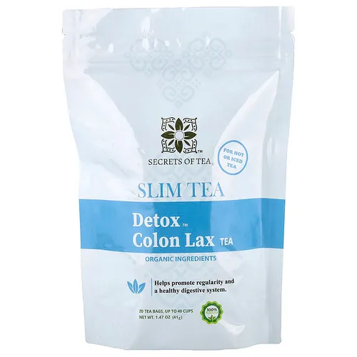 Secrets of Tea, Slim Tea, Té para favorecer la relajación del colon Detox™, 20 bolsitas de té, 41 g (1,47 oz)