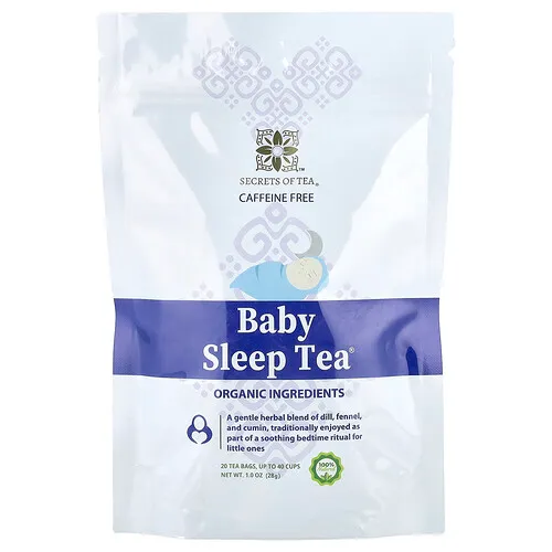 Secrets of Tea, Té orgánico para dormir a los bebés, Sin cafeína, 20 bolsitas de té, 28 g (1 oz)