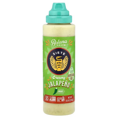 Siete, Salsa botana, Jalapeño cremoso, Suave, 241 g (8,5 oz)