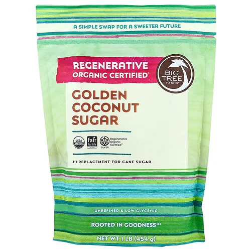 Big Tree Farms, Azúcar de coco dorado orgánico, 454 g (1 lb)