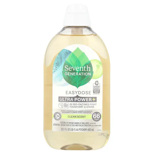 Seventh Generation, Detergente para la ropa Easydose Ultra Power+, Limpieza, 683 ml (23,1 oz. líq.)
