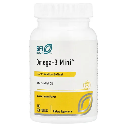 SFI Health, Omega-3 Mini™, Sabor natural a limón, 100 cápsulas blandas (250 mg por cápsula blanda)