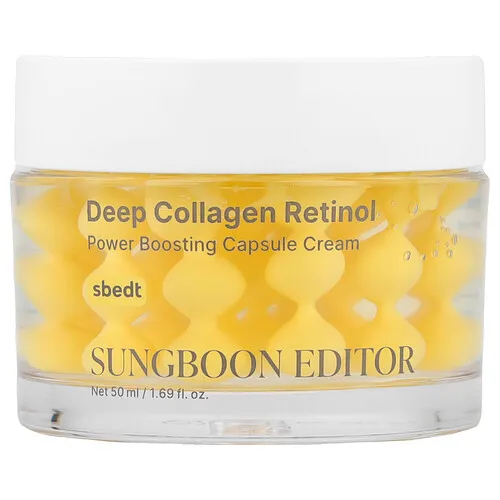 Sungboon Editor, Cápsulas en crema potenciadoras de la energía con retinol y colágeno profundo, 50 ml (1,69 oz. líq.)