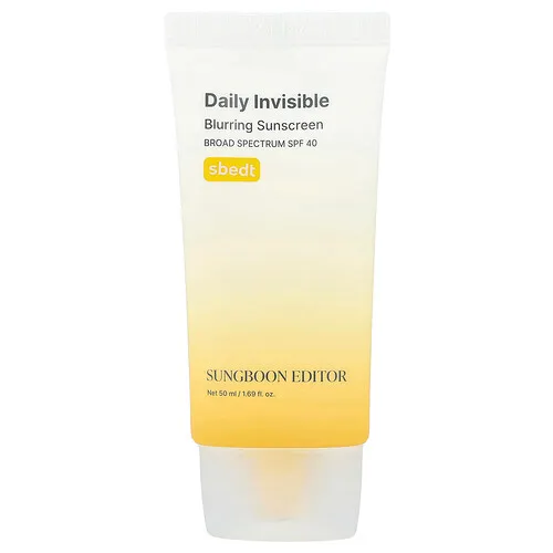 Sungboon Editor, Protector solar invisible de uso diario que difumina, FPS 40, 50 ml (1,69 oz. líq.)