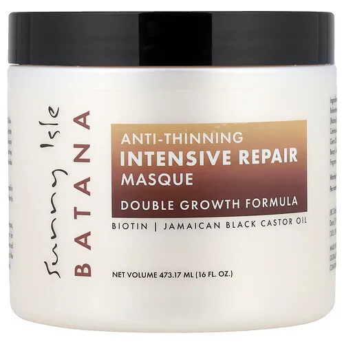 Sunny Isle, Batana, Mascarilla de reparación intensiva antiadelgazante, 473,17 ml (16 oz. líq.)
