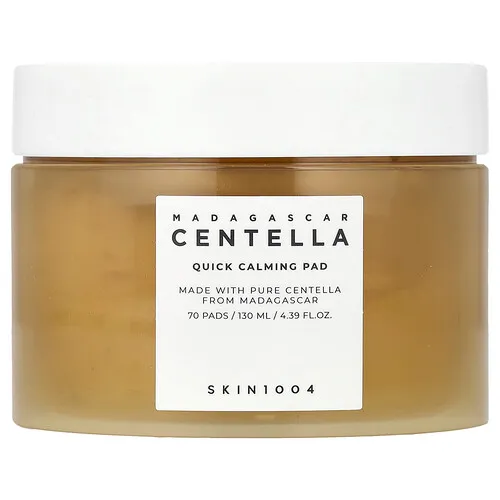 SKIN1004, Almohadillas calmantes rápidas de Centella de Madagascar, 70 almohadillas