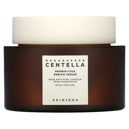 SKIN1004, Centella de Madagascar, Crema enriquecedora con probióticos y cica, 50 ml (1,69 oz. líq.)