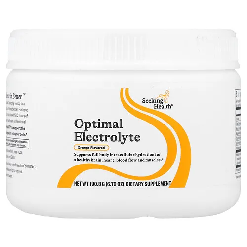 Seeking Health, Optimal Electrolyte, Naranja, 190,8 g (6,73 oz)