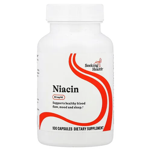 Seeking Health, Niacina, 50 mg NE, 100 cápsulas