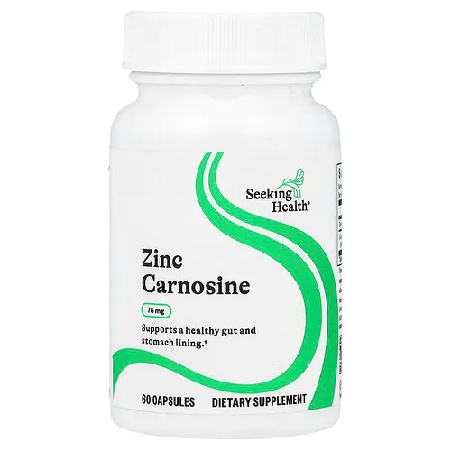 Seeking Health, Carnosina de zinc, 75 mg, 60 cápsulas