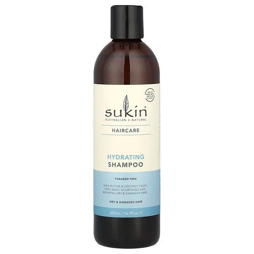 Sukin, Champú hidratante, Cabello seco y dañado, 500 ml (16,9 oz. Líq.)
