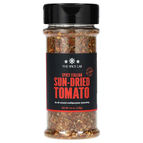 The Spice Lab, Tomate italiano picante deshidratado al sol, 130,4 g (4,6 oz)