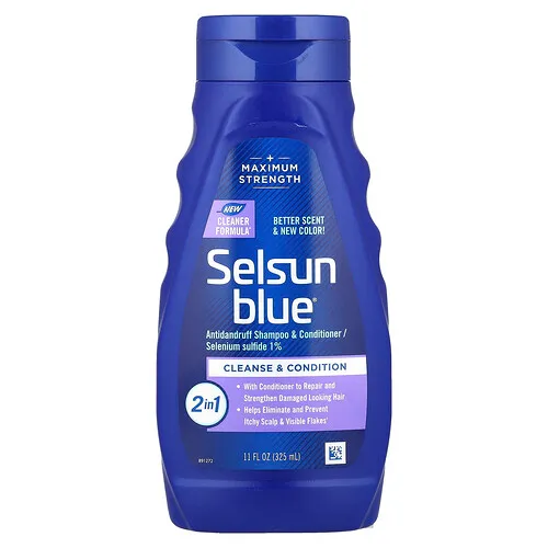 Selsun Blue, Champú y acondicionador anticaspa 2 en 1, 325 ml (11 oz. líq.)