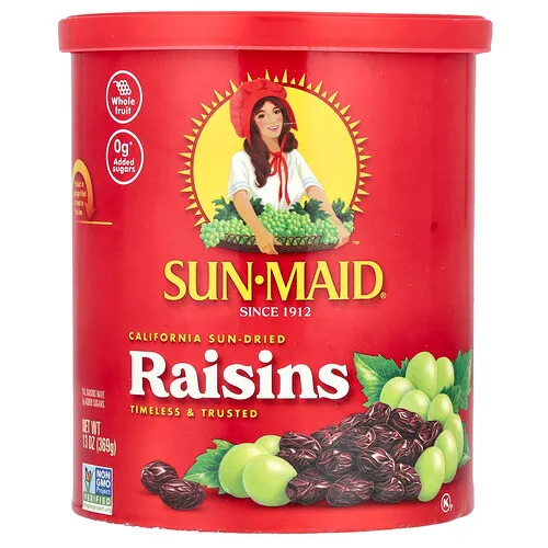 Sun-Maid, Pasas deshidratadas al sol de California, 369 g (13 oz)