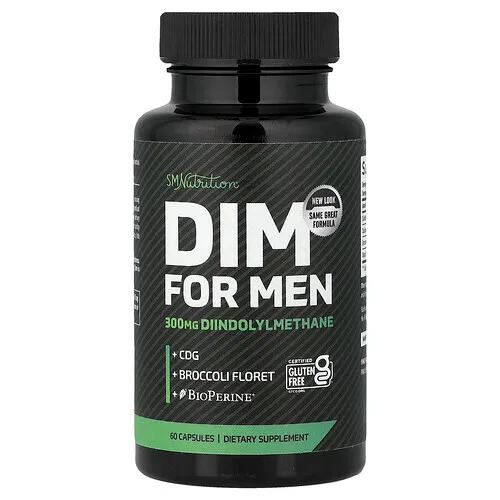 SMNutrition, DIM para hombres, 300 mg, 60 cápsulas