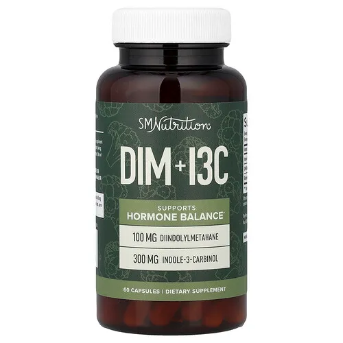 SMNutrition, DIM más I3C, 60 cápsulas