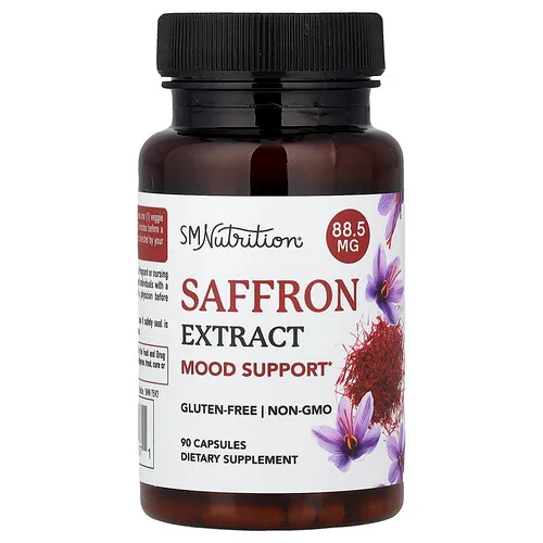 SMNutrition, Extracto de azafrán, 88,5 mg, 90 cápsulas