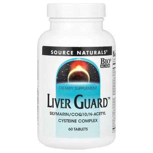 Source Naturals, Liver Guard™, Silimarina, CoQ10, Complejo de N-acetilcisteína, 60 comprimidos